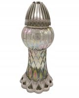 ZNICZ LAMPION SREBRNY SANTA MAROZZA DUŻY Znicz 40 CM Wieża wysoka tęczowa