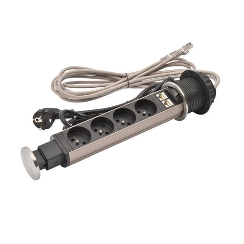 Kolumna gniazd do mebli 4X2P+Z/2RJ przewód 2m Legrand 654973 na Arena.pl