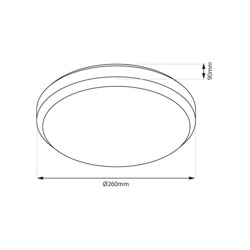 Plafon Liria 2xE27 fi 33cm CZarny na Arena.pl
