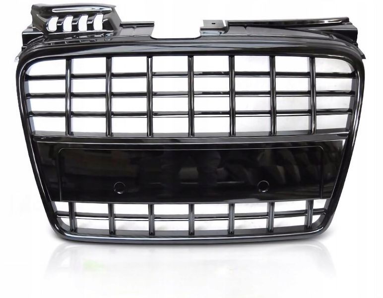 GRILL ATRAPA DO Audi A4 B7 OD 2004 DO 2008 Roku CZARNY POŁYSK zdjęcie 1