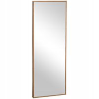 Lustro w Drewnianej Ramie do Przedpokoju Salonu Poziome Pionowe 125x45cm