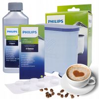 Zestaw do czyszczenia ekspresu Saeco Philips Odkamieniacz + Tabletki +Filtr