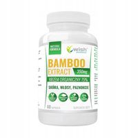 WISH BAMBOO EXTRACT 350mg KRZEM BAMBUS 60KAP ZDROWA SKÓRA WŁOSY STAWY KOŚCI