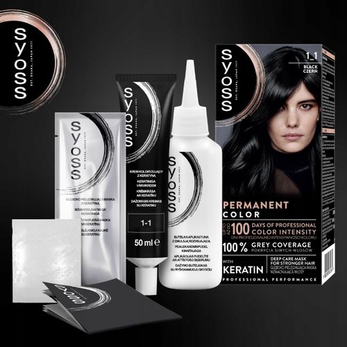 Syoss Farba do Włosów Trwała Permanent Color 1-1 Czerń 2 szt. na Arena.pl