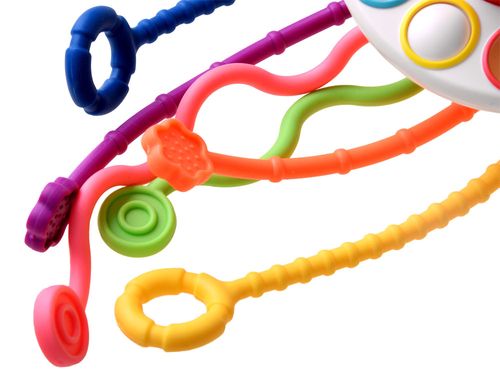 ZABAWKA SENSORYCZNA 4W1 GRYZAK na Arena.pl