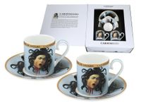 Kpl. 2 filiżanek espresso - M. M de Caravaggio, Głowa Meduzy (CARMANI)