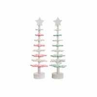 Choinka DKD Home Decor Drewno MDF (2 pcs) (11 x 11 x 41 cm)