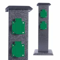 Rum-Lux Słupek ogrodowy 4 gniazda SO-02