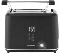 Toster opiekacz Sencor STS0600BK 1000W na dwa TOSTY grzanki STAL-owy