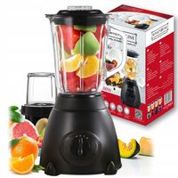 BLENDER KIELICHOWY SZKLANY DO KOKTAJLI KRUSZY LÓD MŁYNEK DO KAWY ZIAREN 2w1