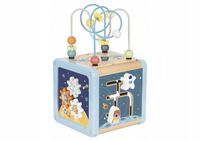 TOOKY TOY Drewniana Kostka Aktywności Kosmos Sorter Labirynt