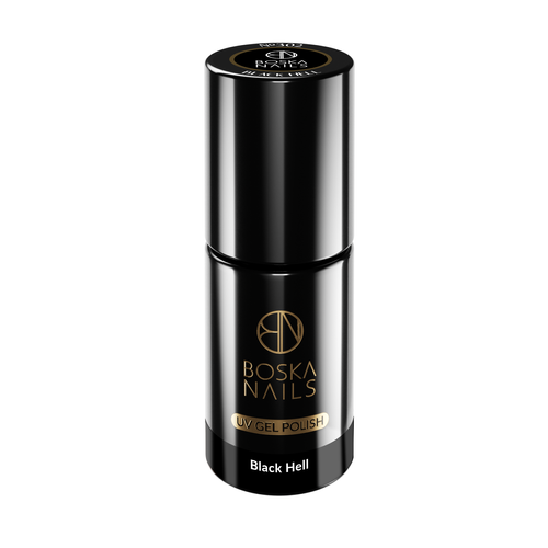 BOSKA NAILS Lakier hybrydowy Black Hell 302 -  6ml na Arena.pl