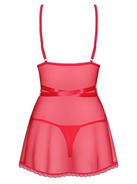 Czerwona Babydoll i Stringi - Obsessive Lovlea S/M zdjęcie 4