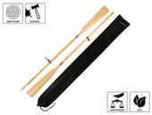 Wiosła szalupowe do łodzi John Paddle + pokrowiec Oar Sleeve + dulki (komplet - 2 sztuki) 195 cm