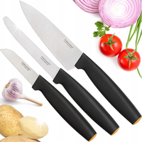 FISKARS ZESTAW 3 EL NOŻY SZEFA DO OBIERANIA WARZYW DO POMIDORÓW OSTRE