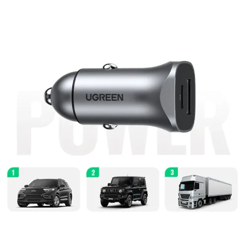 ugreen ładowarka samochodowa usb typ c / usb 24w power delivery quick na Arena.pl