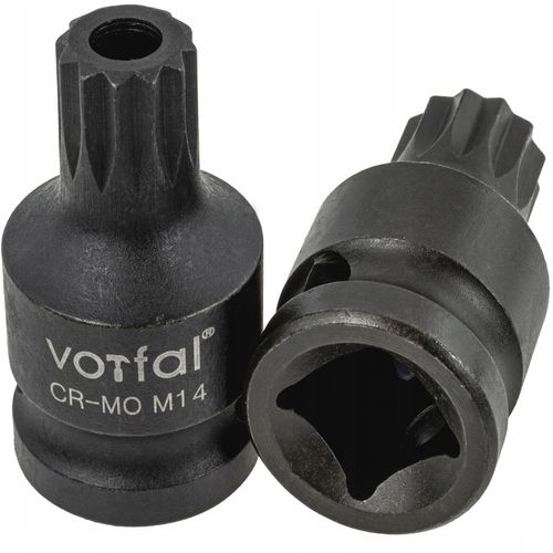 KLUCZE BIT SPLINE UDAROWE 1/2 M14-M18 XZN PIASTA VW AUDI SKODA na Arena.pl