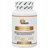 Magnez – 4 Formy 400mg + Wit. B6 100 Tab – 107% RWS – Stres, Nerwy – Sowelo