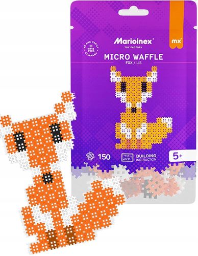 Marioinex Micro Waffle 150 elementów LIS / LISEK - obraz puzzle na Arena.pl