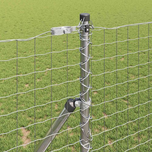 Słupek ogrodzeniowy. 52 pcs Srebrny 3.2 x 3.2 x 190 cm Stal na Arena.pl