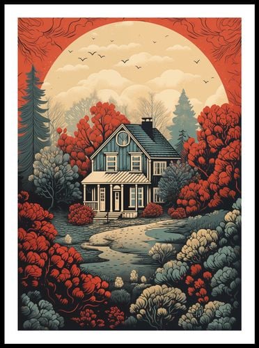 Plakat 50x70cm Idylla Rustykalna na Arena.pl