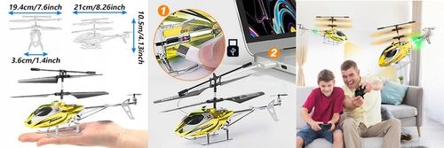 HELIKOPTER ZDALNIE STEROWANY SAMOLOT RC NA PILOT PREZENT ŚMIGŁOWIEC Z LED na Arena.pl