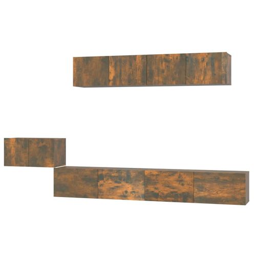 5-częściowy zestaw szafek telewizyjnych, przydymiony dąb na Arena.pl