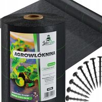 ZESTAW GRUBA AGROWŁÓKNINA ANTYCHWASTOWA 70g AGROTKANINA 1,1x50m + 50x