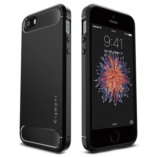 SPIGEN RUGGED ARMOR IPHONE 5S/SE BLACK na Arena.pl