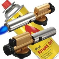 PALNIK GAZOWY ŻELIWNY NA KARTUSZE METALOWY LUTLAMPA OPALARKA + GAZ