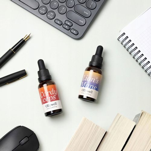 Polski Lion's Mane i Cordyceps od Ollywell Krople Silny ekstrakt Adaptogen na Arena.pl