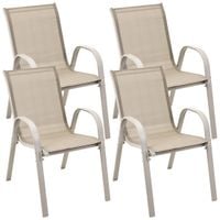 4x krzesło zestaw krzeseł fiesta ogrodowe na balkon taras do ogrodu wygodne