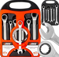 KLUCZE PŁASKO OCZKOWE Z GRZECHOTKĄ 8-19 mm VERKE