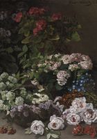 Plakat 70x100cm Spring Flowers, Monet Vintage do Salonu