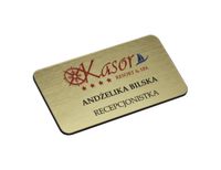 Identyfikator imienny personalny z kolorowym nadrukiem 65x35mm 10 szt