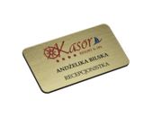 Identyfikator imienny personalny z kolorowym nadrukiem 65x35mm 10 szt