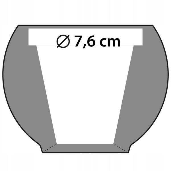 Doniczka okrągła Bauble BVM | Biały Mat, Kolor Biały Mat, Concrette, Wymiary 7.60x11 cm zdjęcie 4