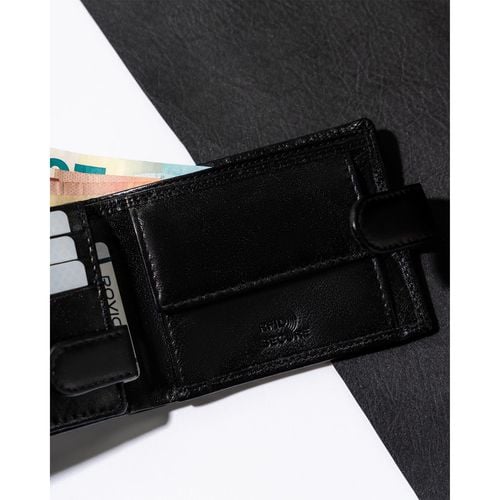 portfel męski z rfid w czarnym kolorze - rovicky na Arena.pl