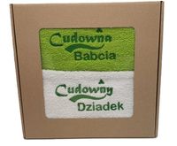 ręcznik haftowany 50 x 100 cm  2szt. w pudełku cudowna babcia /