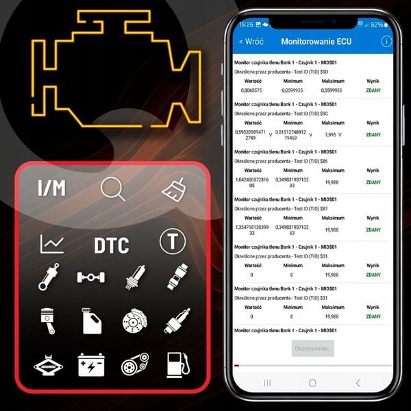 INTERFEJS DIAGNOSTYCZNY Qerk KW905 OBD2 ELM327 BLUETOOTH 5.0 TESTER POLSKI zdjęcie 12