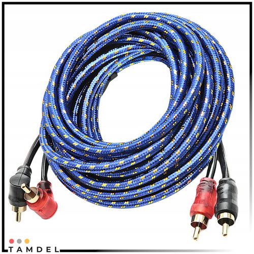 Zestaw kabli do wzmacniacza samochodowego 800W 8GA CCA + RCA + AGU na Arena.pl