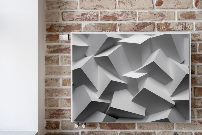 Mata MAGNETYCZNA Na Grzejnik Abstrakcyjna Ściana Efekt 3D 110cm x 60cm zdjęcie 6