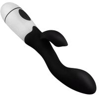 Czarny Wibrator z Silikonu Medycznego, 30 Funkcji