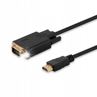 Kabel HDMI Savio CL-103 19pin męski - VGA męski 1,8m