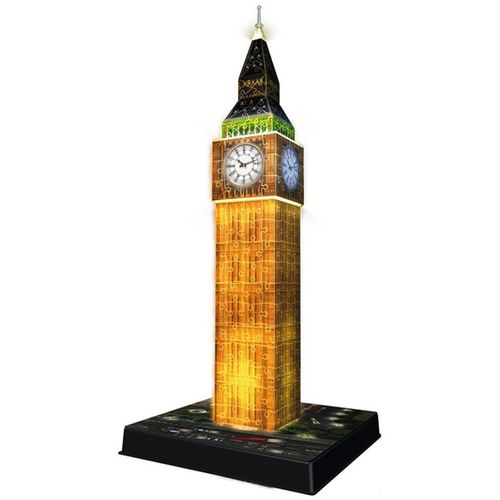 Ravensburger (RAP125883): Puzzle 3D Big Ben nocą na Arena.pl