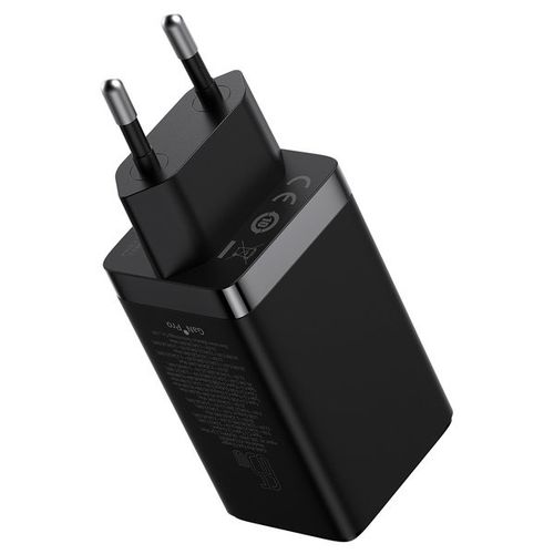 Szybka ładowarka sieciowa GaN 2x USB-C USB 65W + kabel USB-C czarna na Arena.pl