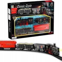 KOLEJKA ELEKTRYCZNA POCIĄG ZESTAW TOR CIUCHCIA WAGONY LOKOMOTYWA NA BATERIE