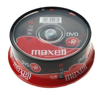 DVD-R 4,7GB 16X 25*SZT. MAXELL