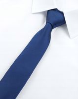 Vernon Klasyczny wąski krawat granatowy śledź 5 cm SLIM
