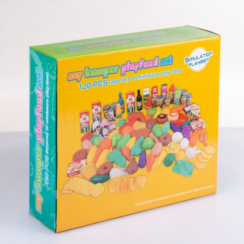 KINDERPLAY PLASTIKOWE WARZYWA OWOCE DO KUCHNI DLA DZIECI 120 elementów na Arena.pl